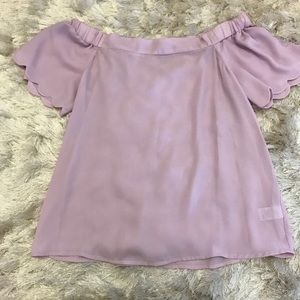 VICI off the shoulder short-sleeves top - Lilac